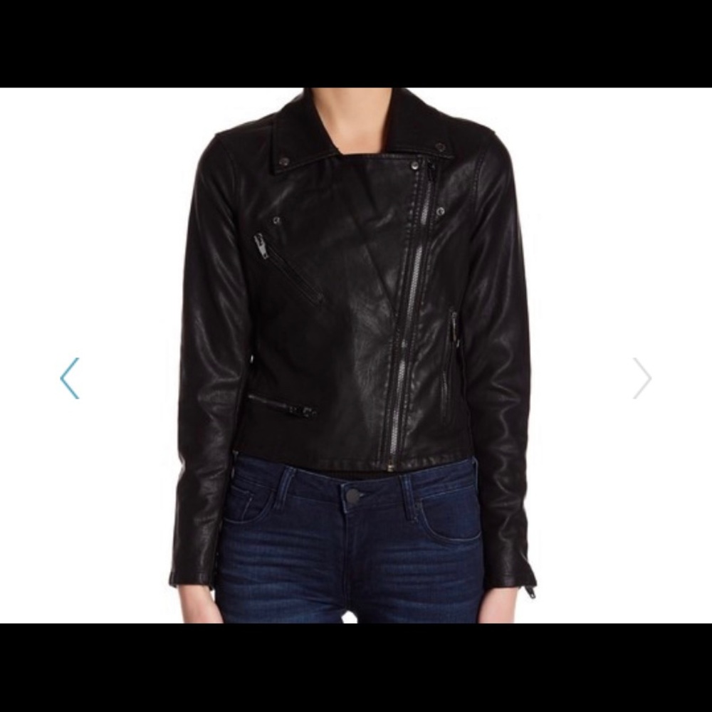 BLANKNYC Denim Faux Leather Jacket